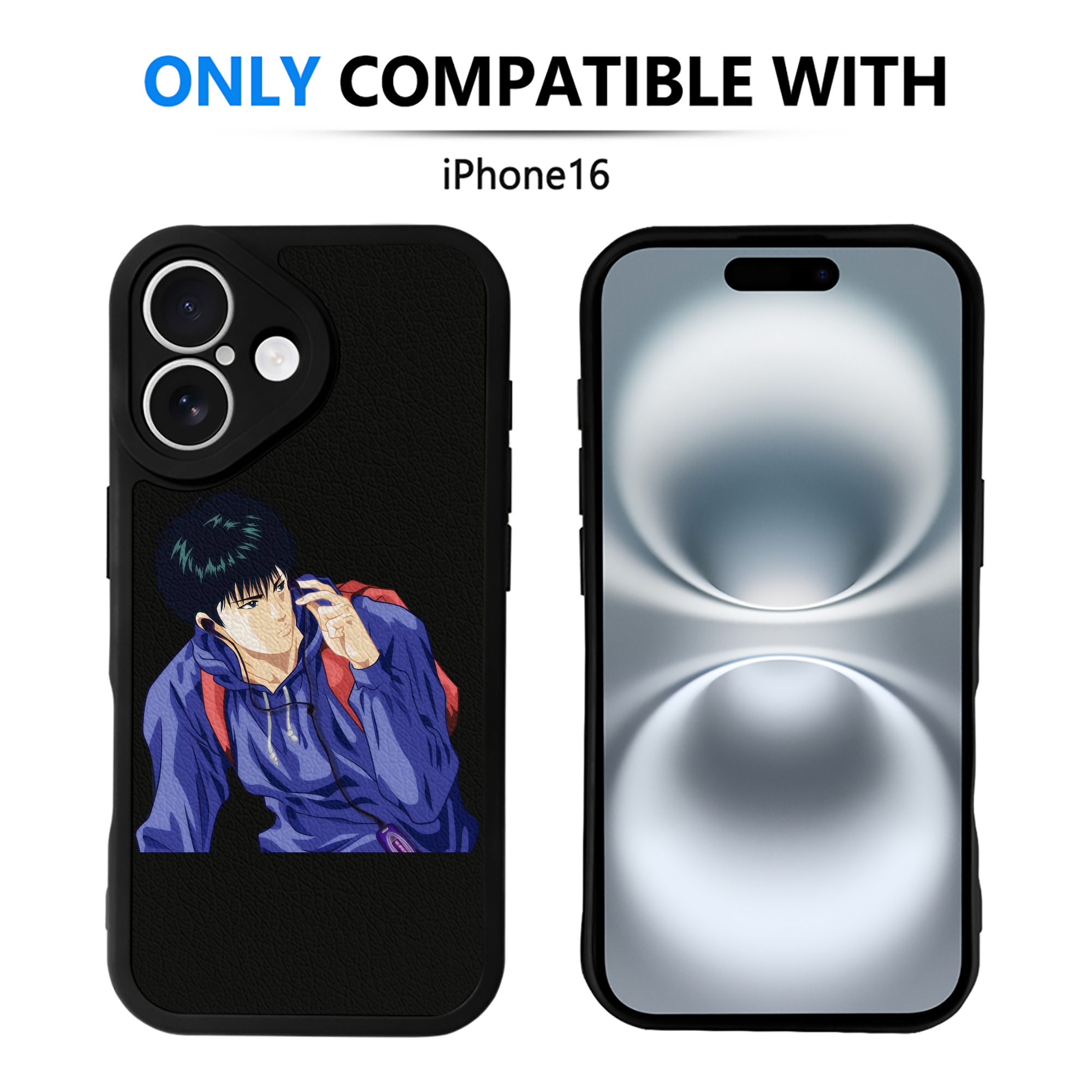 （画像用） SLAM DUNK／スラムダンク 【iPhone 16シリーズ対応】シリコンスマホケース（レザー調） 材質：シリコン